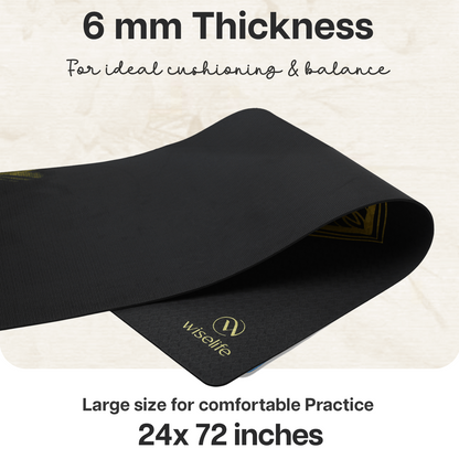 Purpose Printed TPE Yoga Mat - 6mm