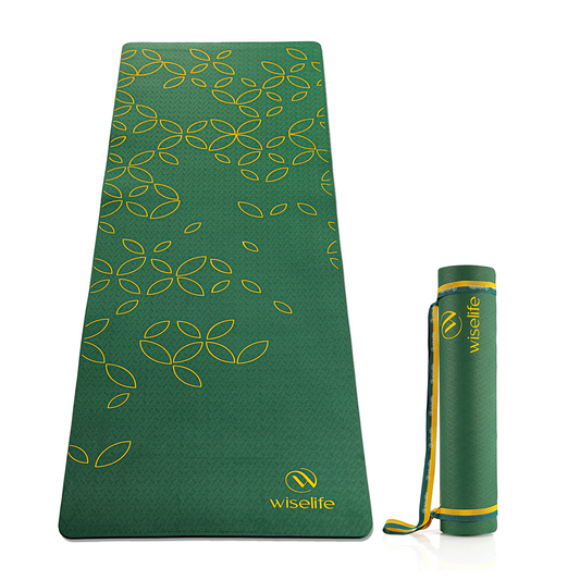 Purpose Printed TPE Yoga Mat - 6mm Green