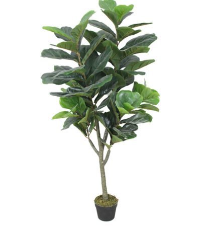 Fiddle Artificial Plant – Realistic Faux Fiddle Leaf Tree for Home And Office Decor 57″