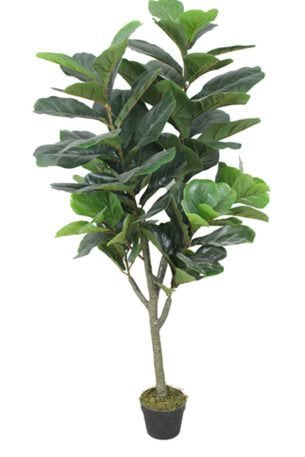 Fiddle Artificial Plant – Realistic Faux Fiddle Leaf Tree for Home And Office Decor 57″