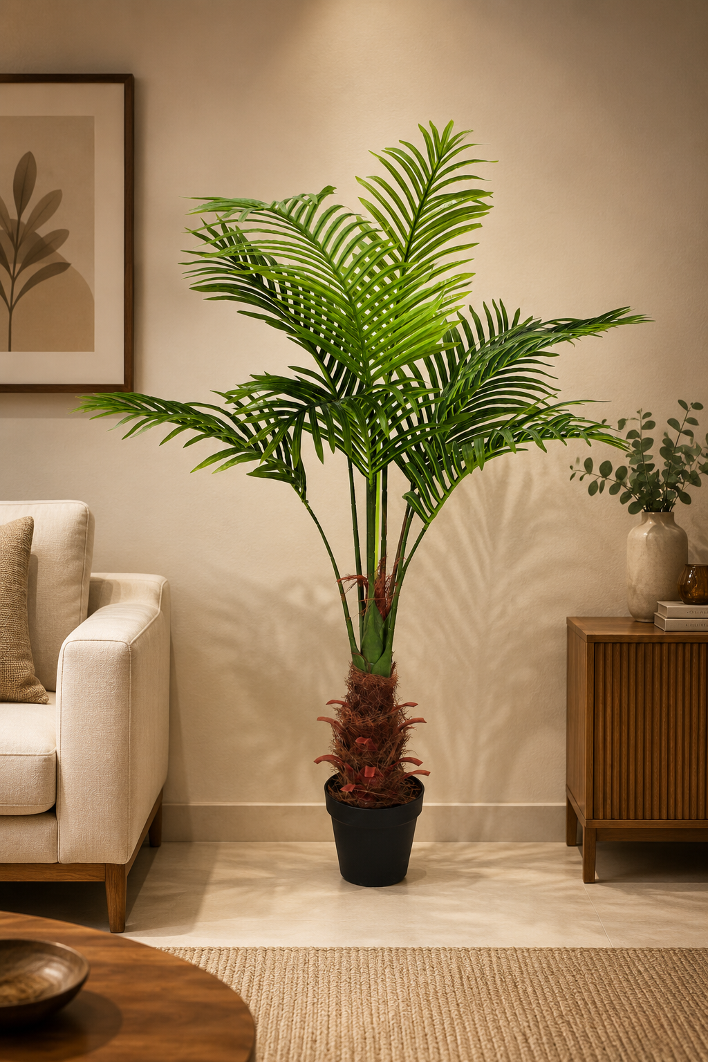 Artificial Palm Plants - 47″ Premium Faux Decor
