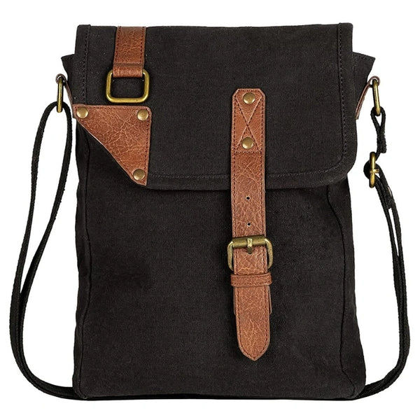 Parker Messenger Crossbody Bag for Men & Women (Black)