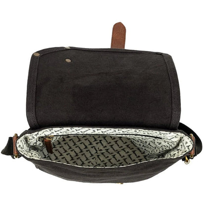 Parker Messenger Crossbody Bag for Men & Women (Black)