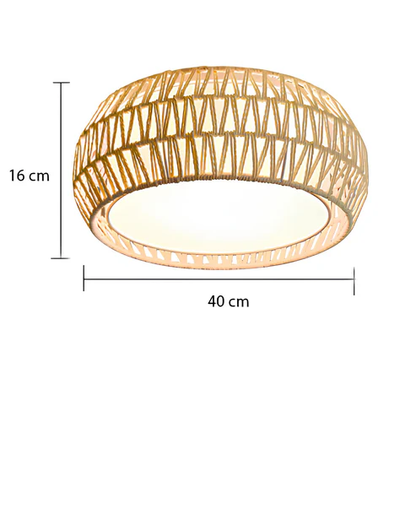 Verona Handcrafted Jute Hanging Light | Boho Woven Rattan Pendant Lamp
