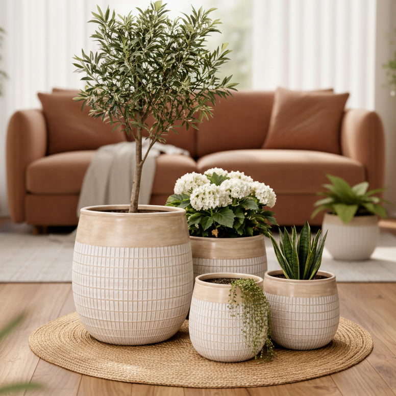Pineapple Fiber Planters