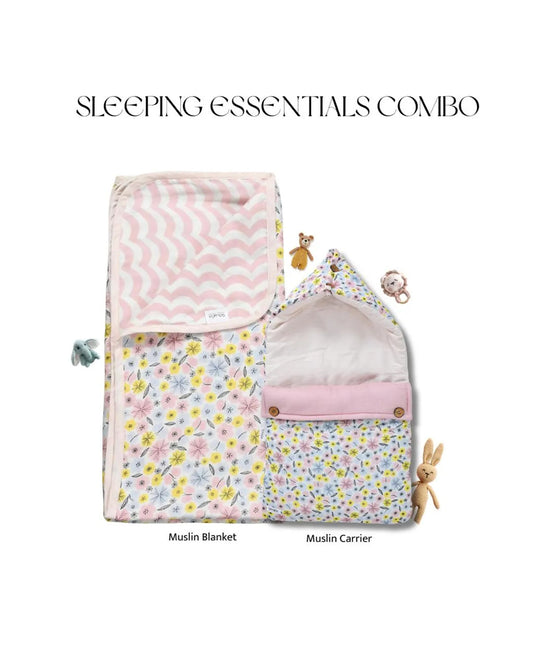 Sovana Multicolour Sleeping Essentials Set for Kids-Pink