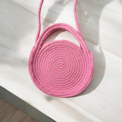 Pinky Cotton Dori Bag – Handcrafted & Soft