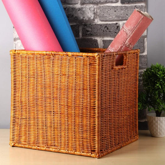 Pooja Handwoven Wicker Wardrobe Basket
