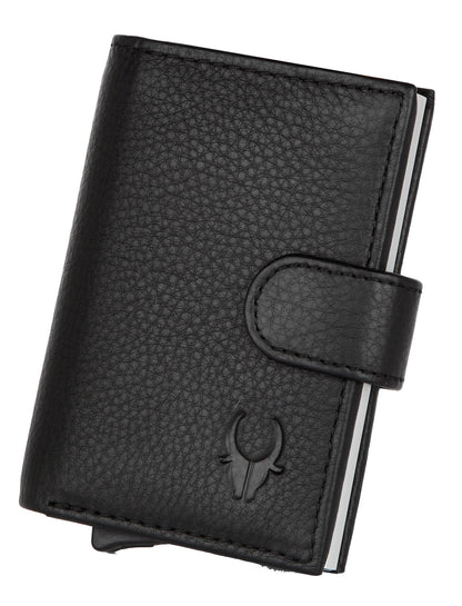 Wildhorn Protected Leather Pop-Up Card Holder for Men & Women