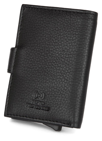 Wildhorn Protected Leather Pop-Up Card Holder for Men & Women