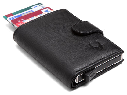 Wildhorn Protected Leather Pop-Up Card Holder for Men & Women