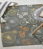 Printed Cycle Kids Room Dhurrie Carpet Rug Runner Floor Mat for Living Room Bedroom
