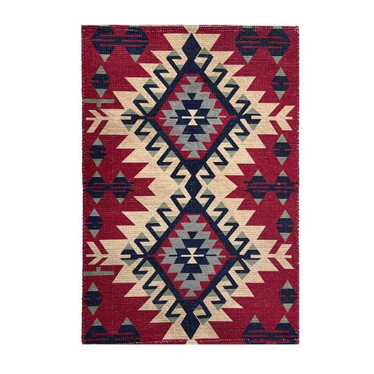 Printed Vintage Dhurrie Carpet Rug Runner Floor Mat for Living Room