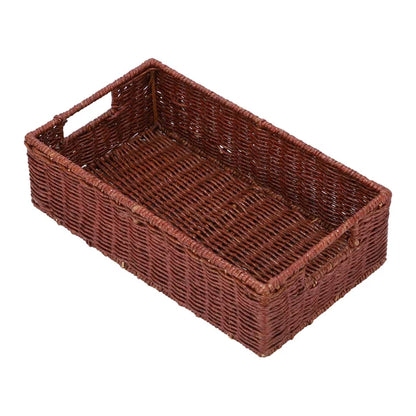 Priti Handwoven Rattan Wicker Clothing Storage Basket