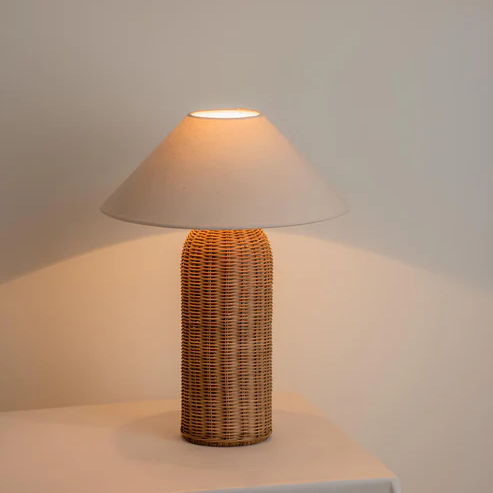 Quana Handcrafted Rattan Table Lamp