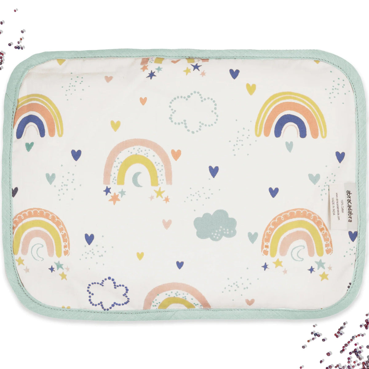 Abracadabra Rainbow Rai Mustard Seed Baby Pillow