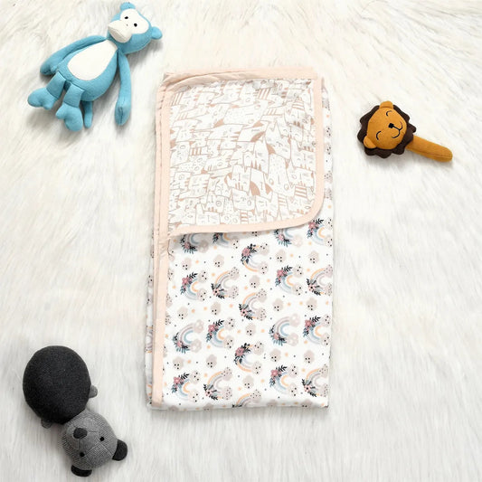 Sovana Rainbow 6-Layer Reversible Muslin Blanket