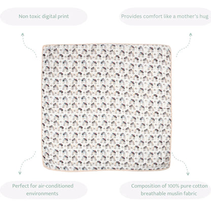 Sovana Rainbow 6-Layer Reversible Muslin Blanket