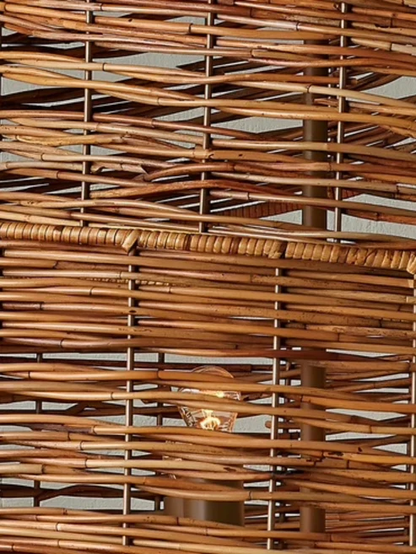 Anaka Handcrafted Rattan Spiral Chandelier