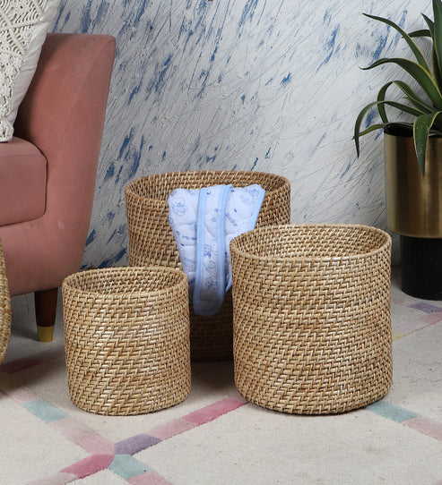 Mirai Handcrafted Rattan Planter