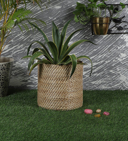 Mirai Handcrafted Rattan Planter