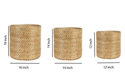 Mirai Handcrafted Rattan Planter