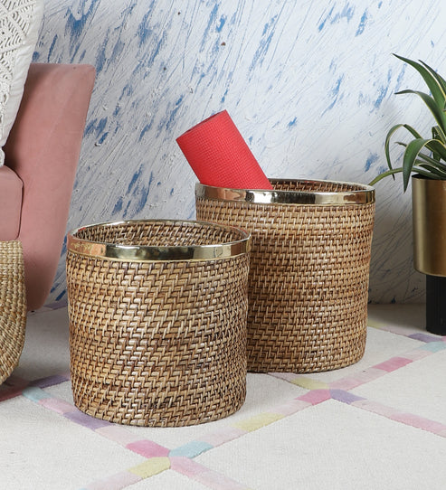 Rebecca Handcrafted Rattan Planter