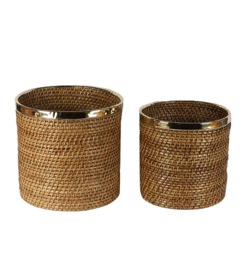 Rebecca Handcrafted Rattan Planter