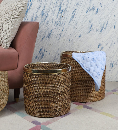 Rebecca Handcrafted Rattan Planter