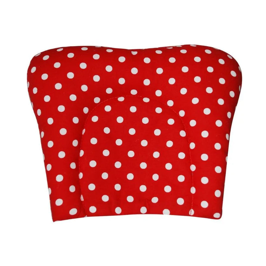 Red Polka / Blue Stripe Cavity Neck Pillow