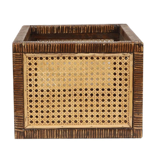 Suhana Handwoven Cane Webbing Storage Basket