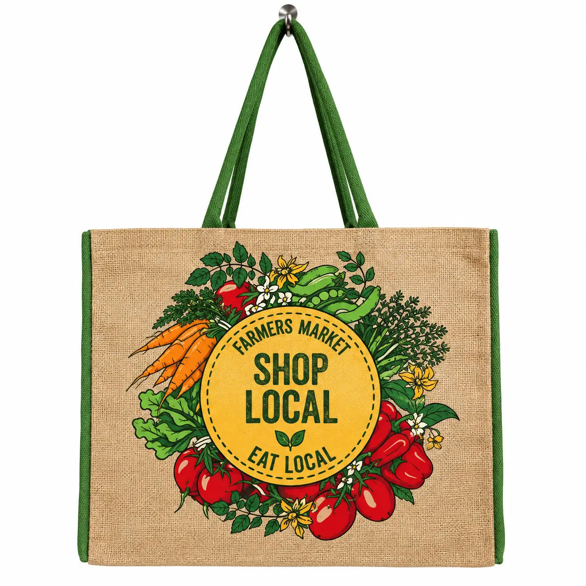 Reusable Jute Shopping Bag (Shop Local)