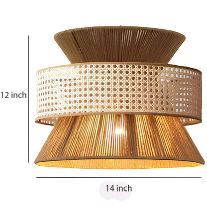 Handcrafted Rattan Bamboo Pendant Light Reva