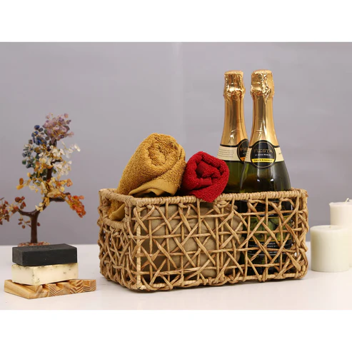 Riya Handcrafted Raffia Storage Basket