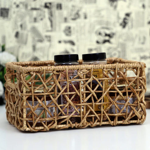 Riya Handcrafted Raffia Storage Basket