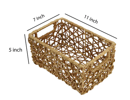 Riya Handcrafted Raffia Storage Basket