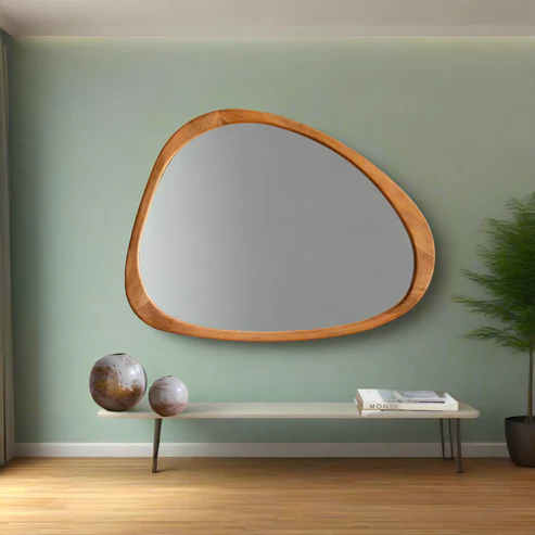 Rviavya Handcrafted Bamboo Wall Mirror