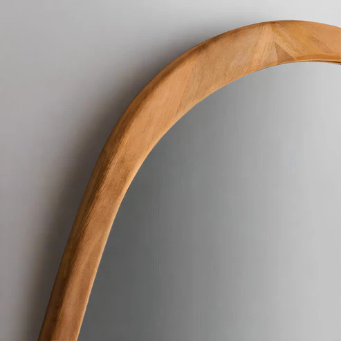 Rviavya Handcrafted Bamboo Wall Mirror
