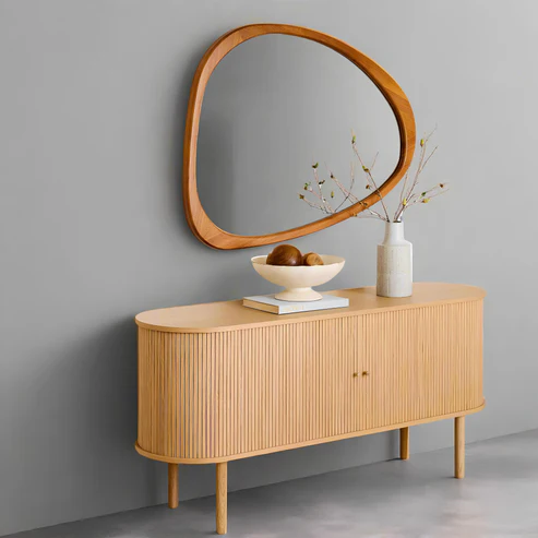 Rviavya Handcrafted Bamboo Wall Mirror