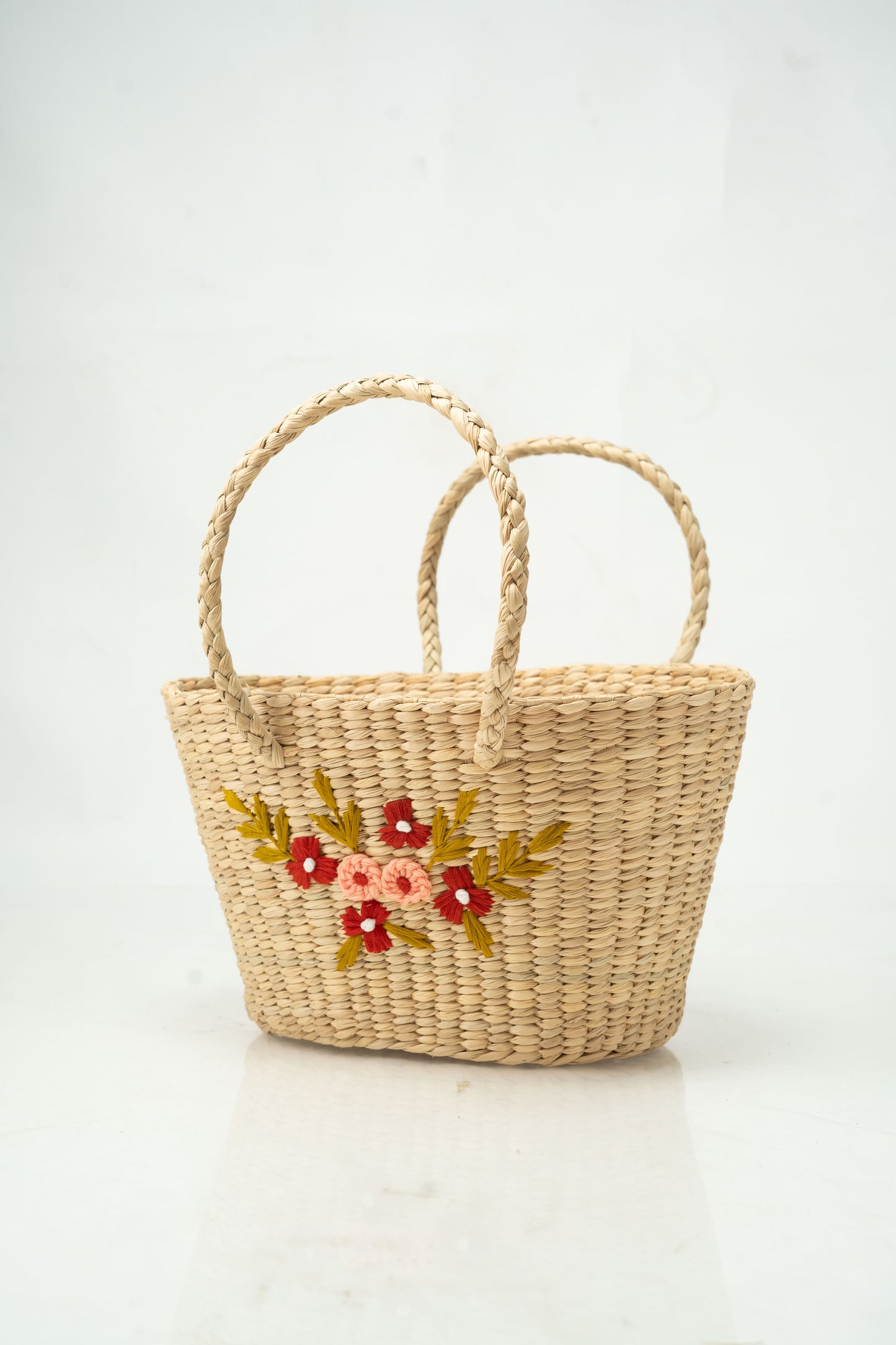 Ladies Hand Kauna Grass Bag with Embroidery