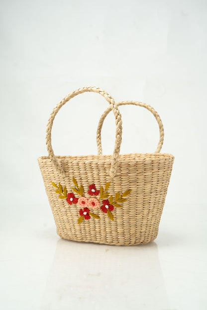 Ladies Hand Kauna Grass Bag with Embroidery