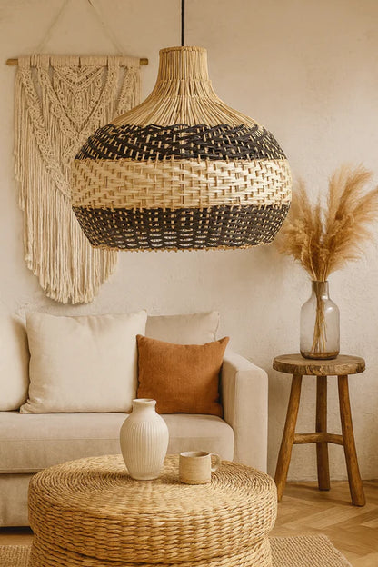 Handcrafted Bamboo Cane Pendant Light Sadhil