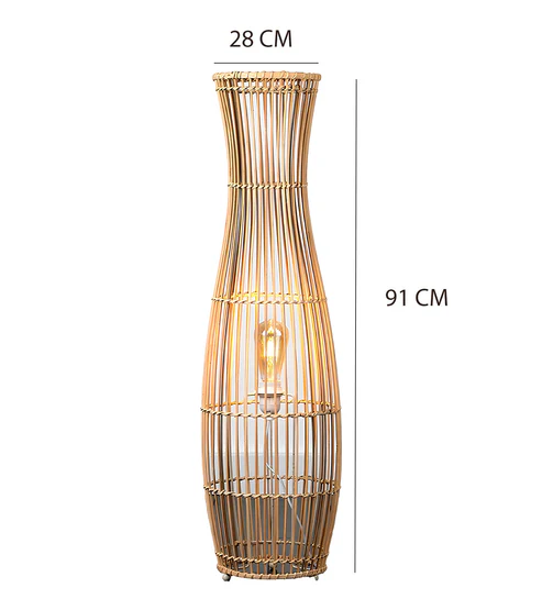 Samaya Handcrafted Bamboo Floor Lamp