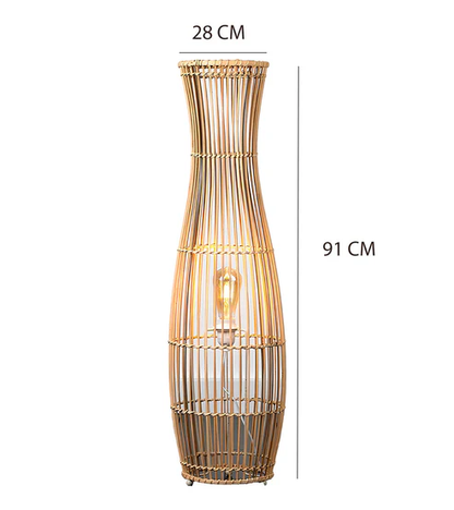 Samaya Handcrafted Bamboo Floor Lamp