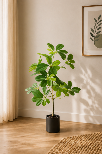 Premium Artificial Schefflera Umbrella 20.5"