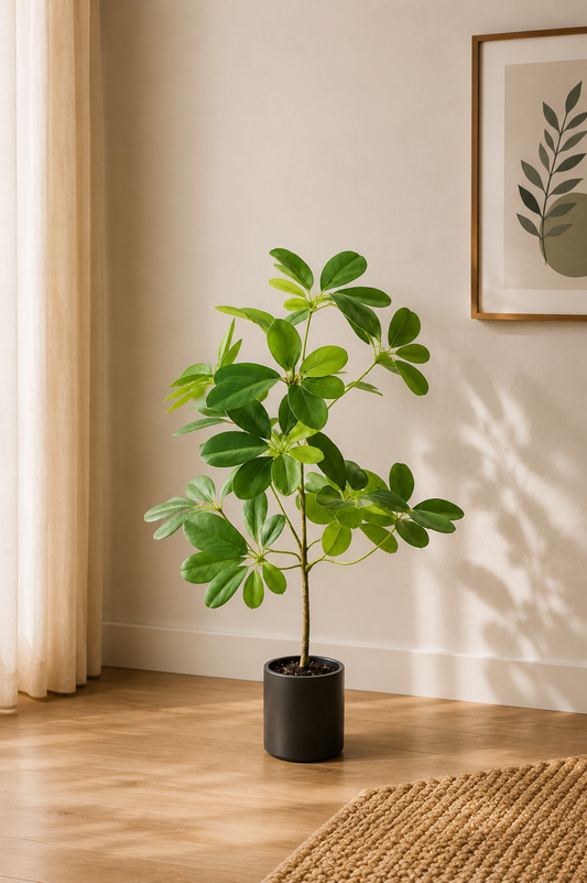 Premium Artificial Schefflera Umbrella 20.5"