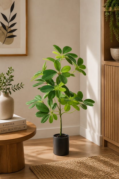 Premium Artificial Schefflera Umbrella 20.5"