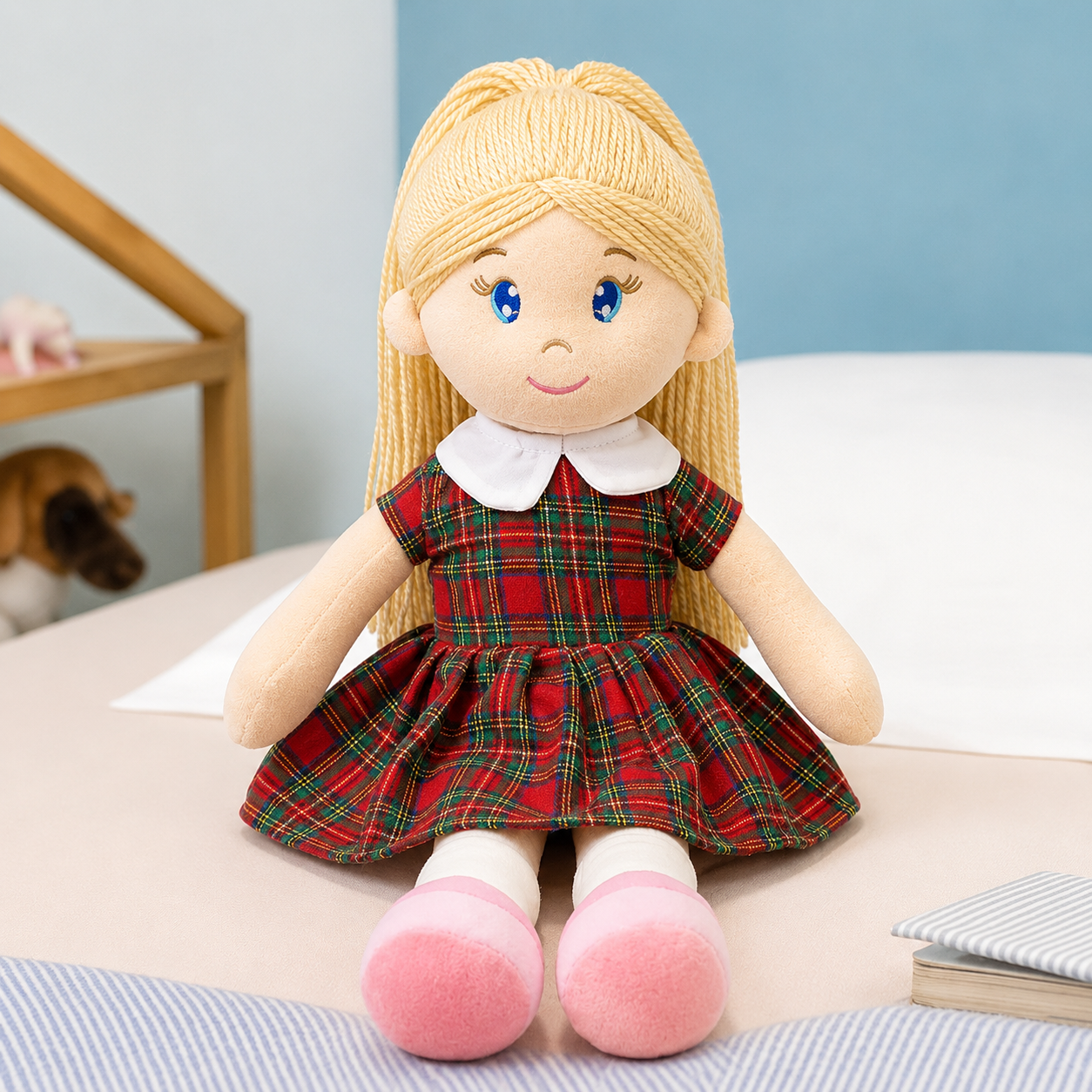 Mirada Classic School Girl Rag Doll Plush Toy – 38cm
