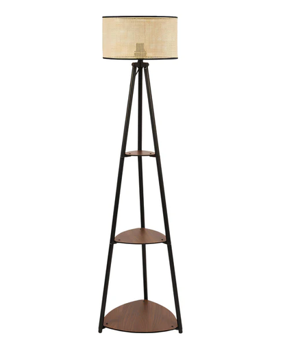 Scipio Handcrafted Mango Wood Floor Lamp