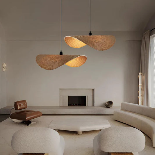 Shanaya Handcrafted Rattan & Bamboo Pendant Light